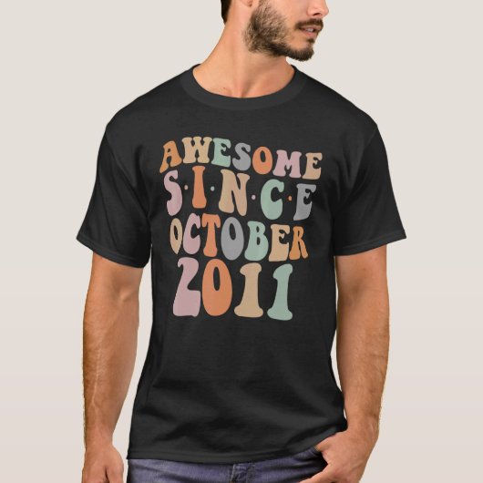 Groovy 素晴らし 2011年10月11誕生日11以降 tシャツ (正面)