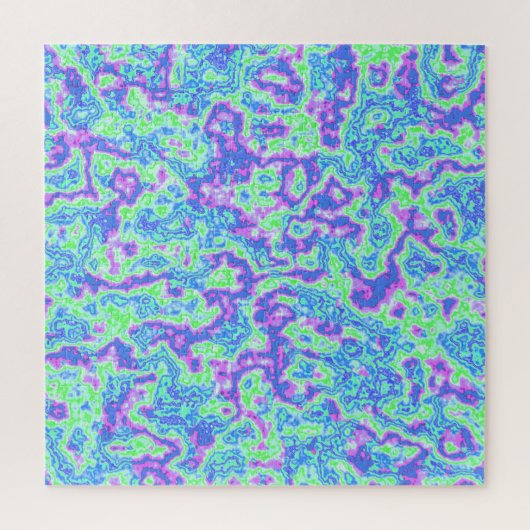 Groovy 鮮やかマクカラフルトリップ（幻覚体験）のようなマリス大理石 ジグソーパズル (縦)