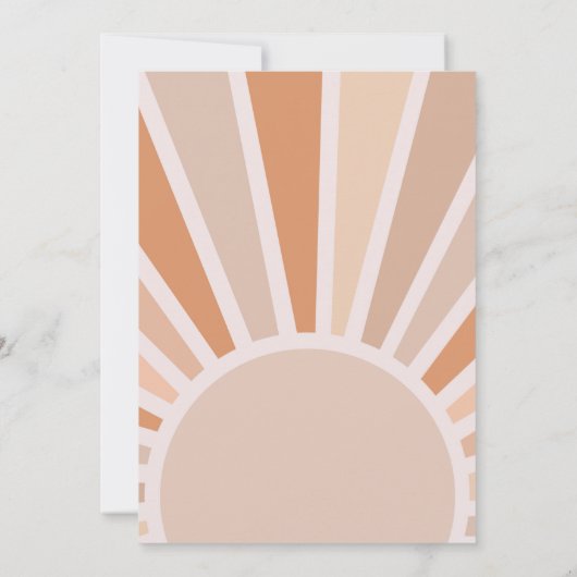 Groovy 1誕生日の招待 招待状 (裏面)