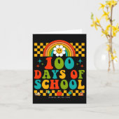 Groovy 100日の学校レインボー先生子供こんにちは カード (黄色い花)