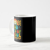 Groovy 100日の学校レインボー先生子供こんにちは コーヒーマグカップ (正面左)