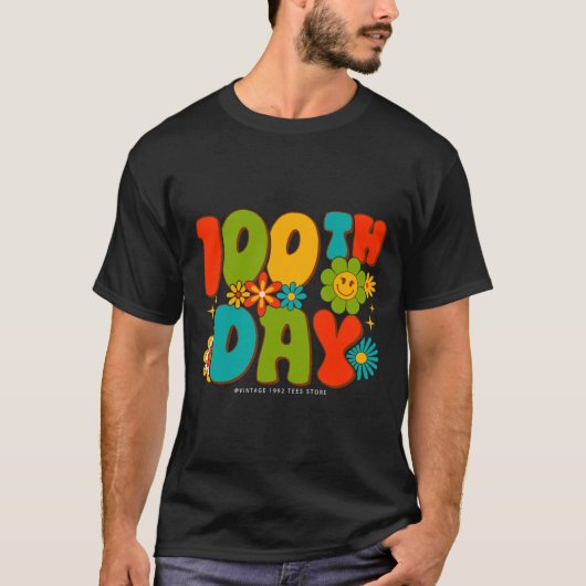 Groovy 100日の学生先生Kids Hi Tシャツ (正面)