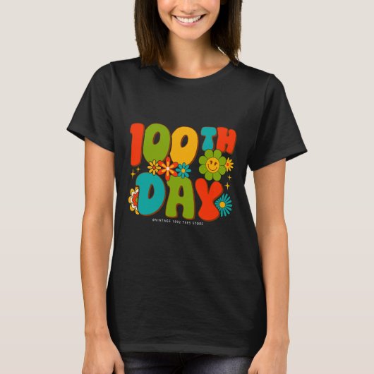Groovy 100日の学生先生Kids Hi Tシャツ (正面)