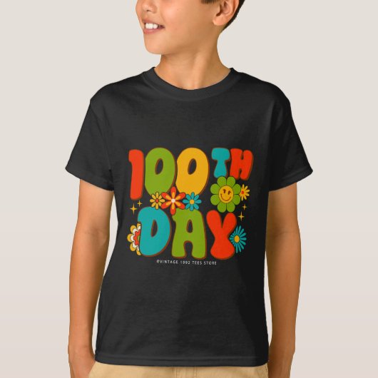 Groovy 100日の学生先生Kids Hi Tシャツ (正面)