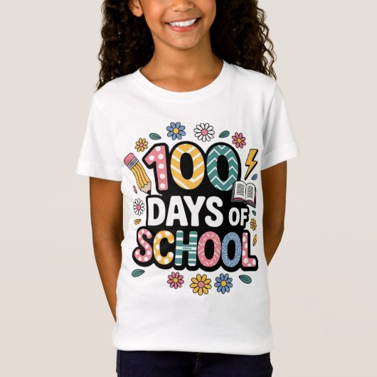 Groovy 100 Days of School Tシャツ (正面)