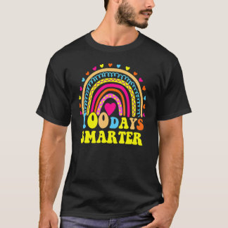 Groovy 100th Day of School先生レインボー100day Tシャツ