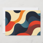 Groovy 1970s 50th結婚 Anniversary Photo 招待状 (裏面)