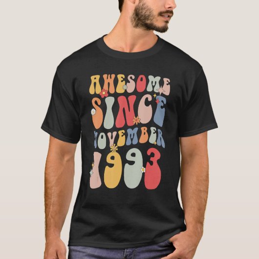 Groovy 1993年11素晴らし月レトロ29日から tシャツ (正面)