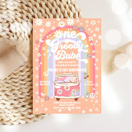 Groovy 1st Birthday Invitation 招待状