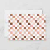 Groovy 2女クールの子市松模様にの2番目の誕生日 サンキューカード (裏面)