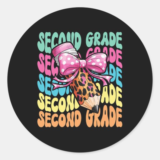 Groovy 2年生ガールズ先生2年生バックT ラウンドシール (正面)