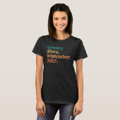 Groovy 2005年9月以降70年代60年代レトロ誕生日 tシャツ (正面フル)