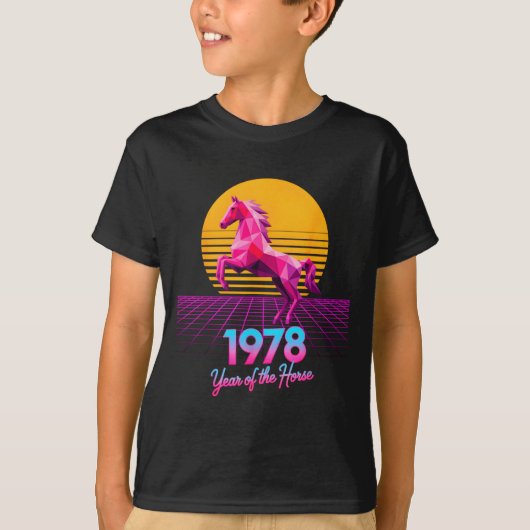 Groovy 2026 Horse Year 1978 48th Birthday Lunar La Tシャツ (正面)