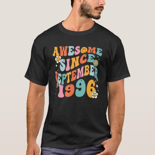 Groovy 26誕生日1996素晴らし年9月以来 tシャツ (正面)