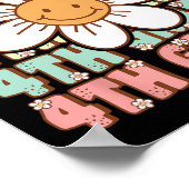 Groovy 4年生新学期4年生の最初の日 ポスター (角)