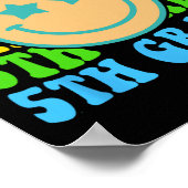 Groovy 5年生Vibes顔レトロ先生戻る ポスター (角)