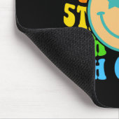 Groovy 5年生Vibes顔レトロ先生戻る マウスパッド (コーナー)