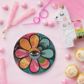 GROOVY 60Sサイケデリック紙プレート ペーパープレート (パーティー)