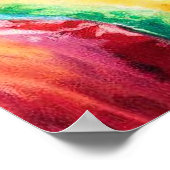 Groovy 60sドベルマンRedコンバーチブル ポスター (角)