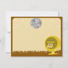 Groovy 70のディスコパーティー 招待状