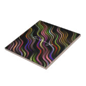 Groovy 70型の波状ヒッピサイケデリックー タイル (側面)