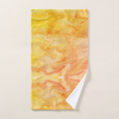 Groovy 70年代のサンライズ水色 バスタオルセット (ハンドタオル)