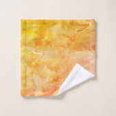 Groovy 70年代のサンライズ水色 バスタオルセット (ウォッシュタオル)