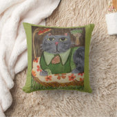 Groovy 70年代の猫 クッション (ブランケット)