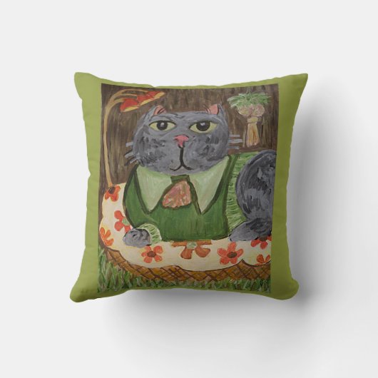 Groovy 70年代の猫 クッション (裏面)