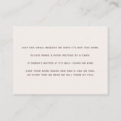 Groovy 70年代タイポグラフィブックスフォーレインボー エンクロージャーカード (裏面)