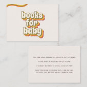 Groovy 70年代タイポグラフィブックスフォーレインボー エンクロージャーカード (正面/裏面)