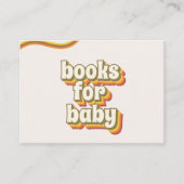 Groovy 70年代タイポグラフィブックスフォーレインボー エンクロージャーカード (正面)