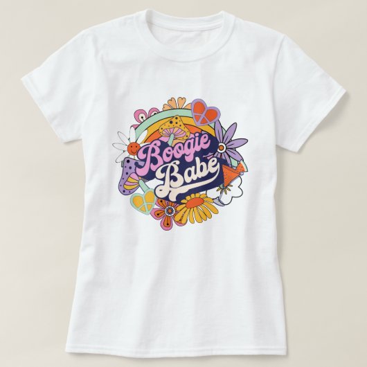 Groovy 70sバチェロレッテブギーバブID929 Tシャツ (デザイン正面)