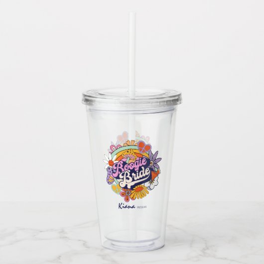 Groovy 70sバチェロレッテブギーブライドID929 アクリルタンブラー (正面)