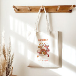 Groovy 70sヒッパイピースオレンジオレンジカスタムバルミツワー トートバッグ