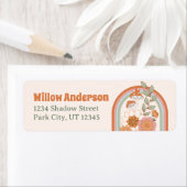 Groovy 70sヒッピー赤ちゃんシャワー住所 シール (インサイチュ)