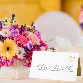 Groovy 70sファンシーレトロを愛する結婚なし プレイスカード