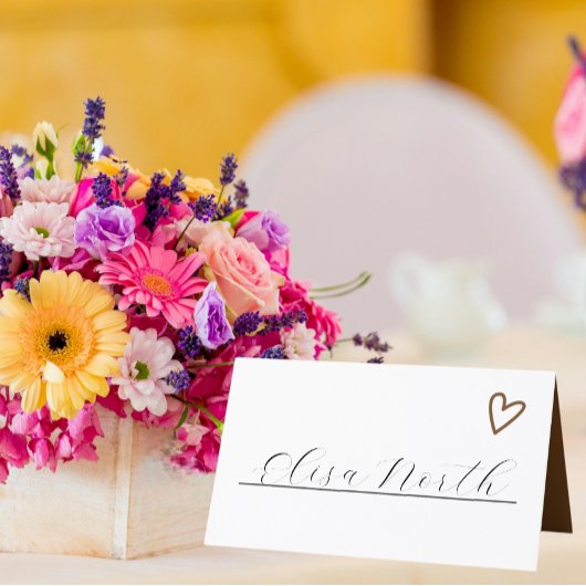 Groovy 70sファンシーレトロを愛する結婚なし プレイスカード