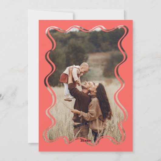 Groovy 70sフォトクリスマスカード シーズンカード (裏面)