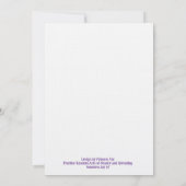 Groovy 70sフラワーホリインスパイアティーカード 招待状 (裏面)