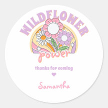 Groovy 70sレトロワイルドフラワーパワー誕生日