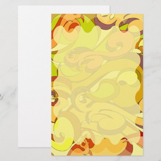 Groovy 70s固定 便箋 (正面/裏面)