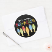 Groovy 70s ラウンドシール (封筒)