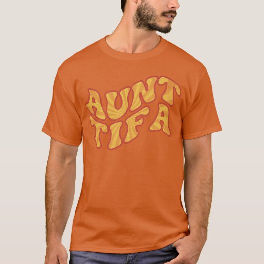 Groovy 70s Auntifa funny Tシャツ (正面)