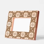 Groovy 70s Daisy Flower Power Pattern レーザー彫刻フレーム (左)