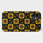 Groovy 70s Daisy Flower Power Pattern Case-Mate iPhoneケース (裏面(横))