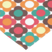 Groovy 70s Retro Flower Pattern | Bold Boho Floral テーブルクロス (アングル)