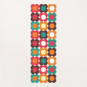 Groovy 70s Retro Flower Pattern | Bold Boho Floral ヨガマット (正面)