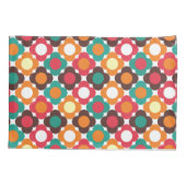 Groovy 70s Retro Flower Pattern | Bold Boho Floral 枕カバー (裏面)