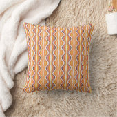 Groovy, 70s retro style patterned Throw Pillow  クッション (ブランケット)